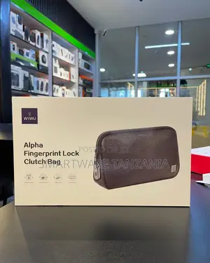 Wiwu Alpha Fingerprint Lock Clutch Bag Secure Travel Organizer