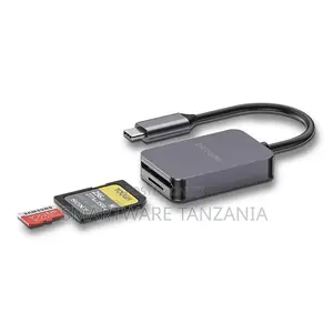 Porodo 2in1 Usb-C Card Reader Sd 4.0 Micro Sd 3.0 Super Speed
