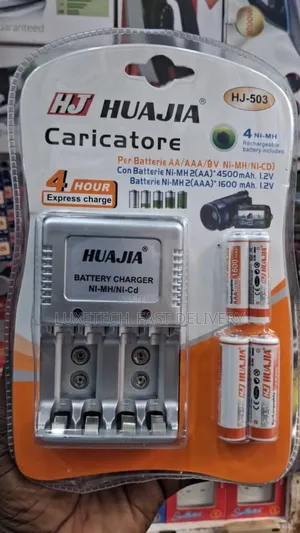 Battery Charger With Rechargeable Batteries