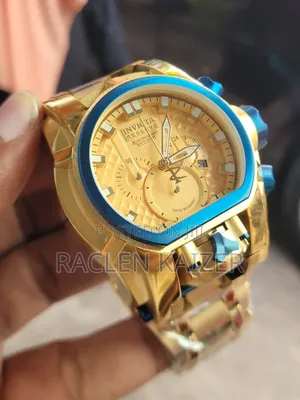 Invicta Reserve Bolt Zeus Tourbillon Watch.With Blue and Gold Case