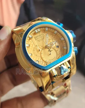 Invicta Reserve Bolt Zeus Tourbillon Watch.With Blue and Gold Case
