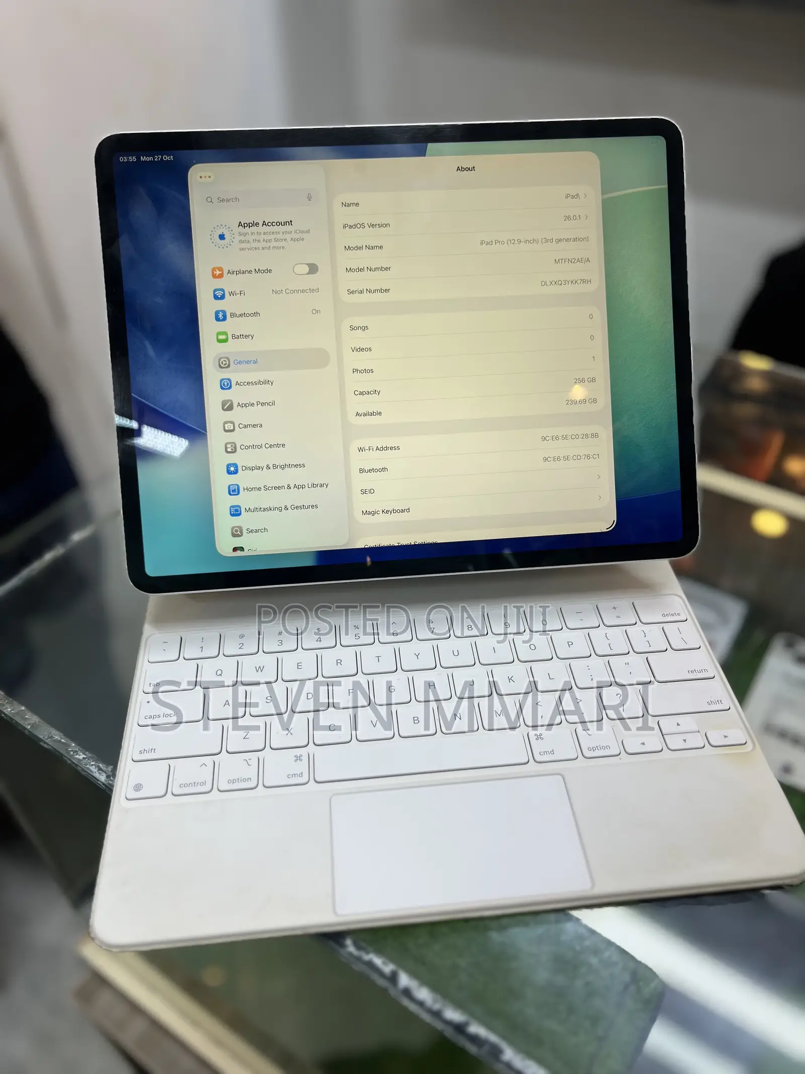 New Apple iPad Pro 12.9 (2022) 256 GB Silver