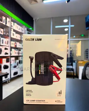Green Lion 12v Jump Starter 1200a Air Compressor Powerbank Flashlight