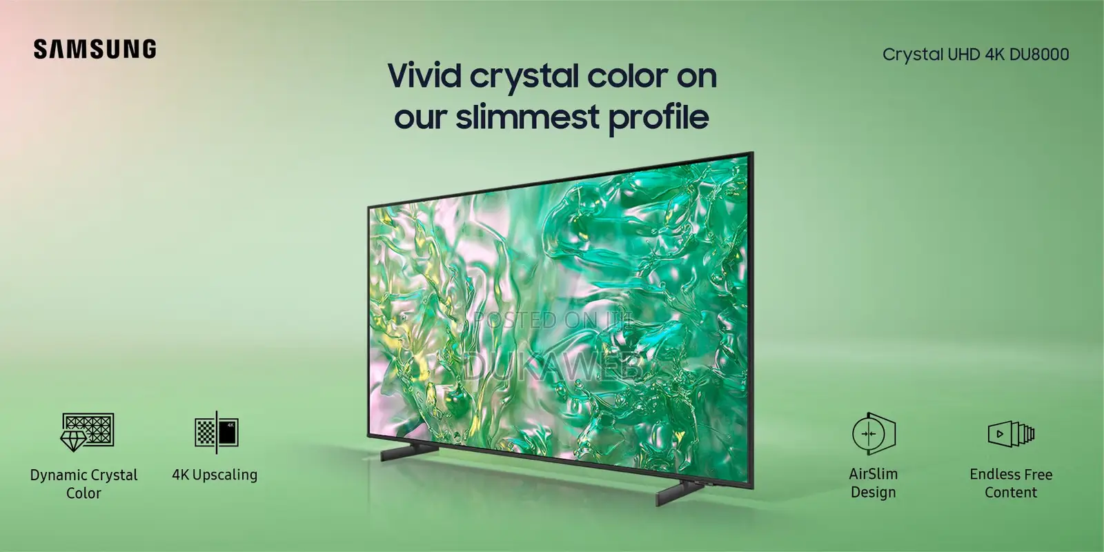 Samsung 65" Du8000 Crystal Uhd Smart Tv
