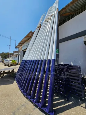 9.6 Meter Painted Streetlight Pole Strong Rustproof