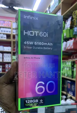 New Infinix Hot 60i 128 GB Black