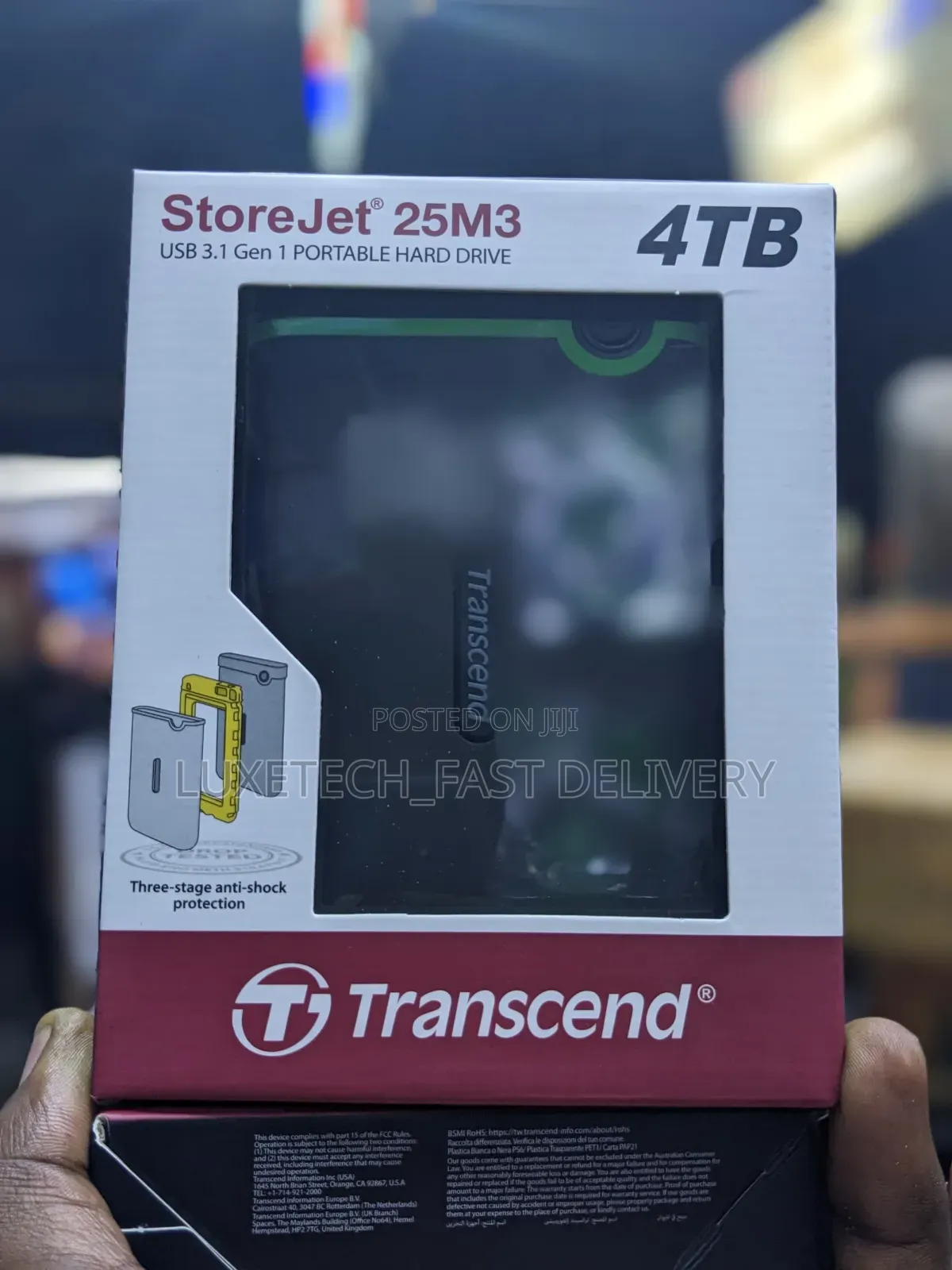 Transcend Storejet 25m3 4tb Portable Hard Drive
