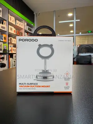 Porodo Multi-Surface Vacuum Suction Mount 360 Rotating Base