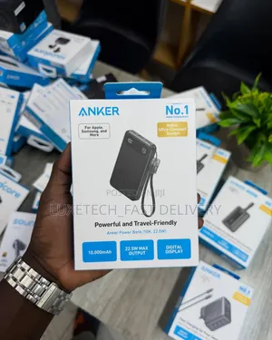 Anker Power Bank 10,000mah Portable Charger With 22.5w Max Output