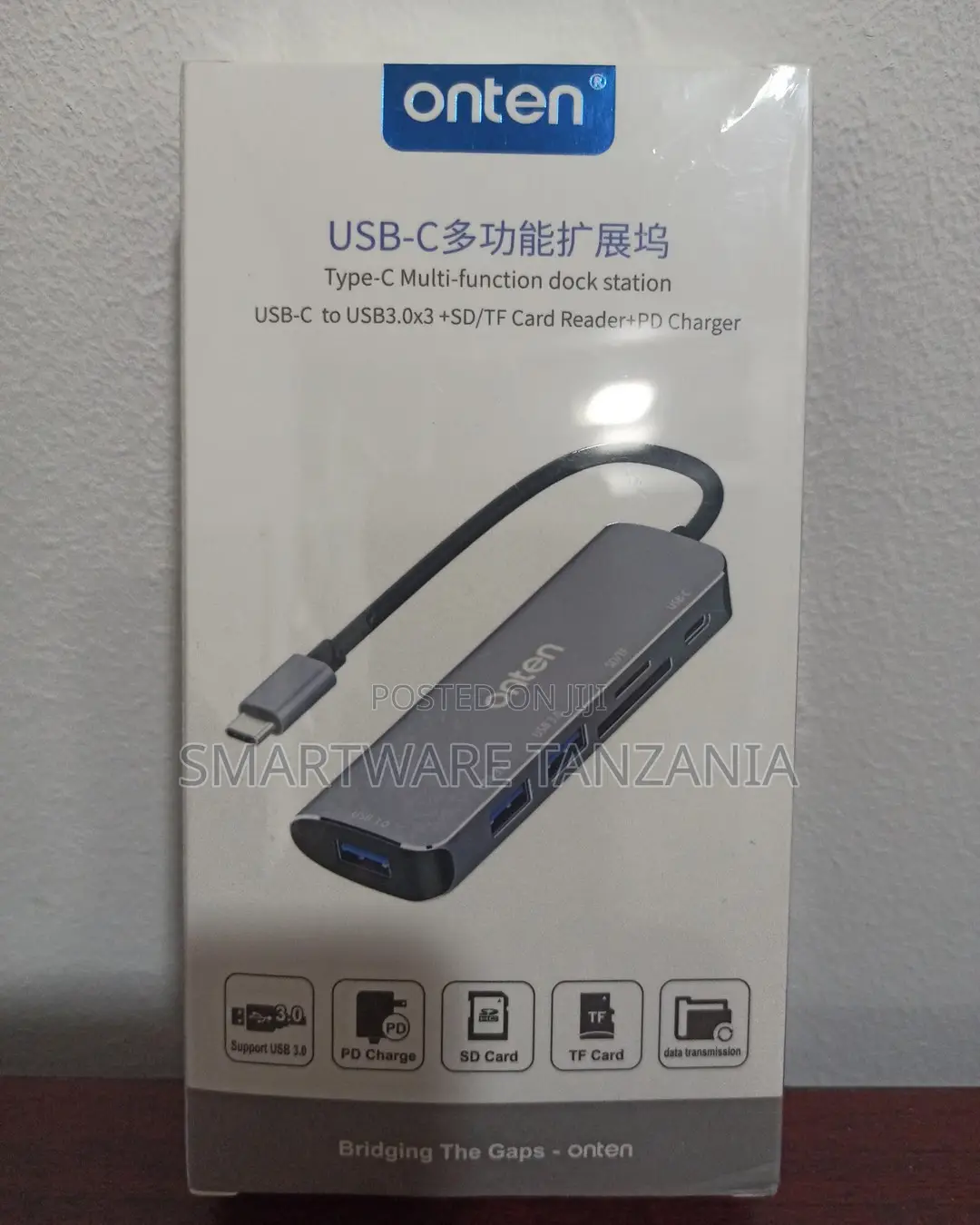 Onten Usb-C Multifunction Dock Station Hub With Sd Tf Card Reader