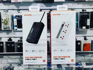 Porodo Multi-Port Power Hub 4 Usb-a Usb-C 20w Pd Qc3.0 24h Timer