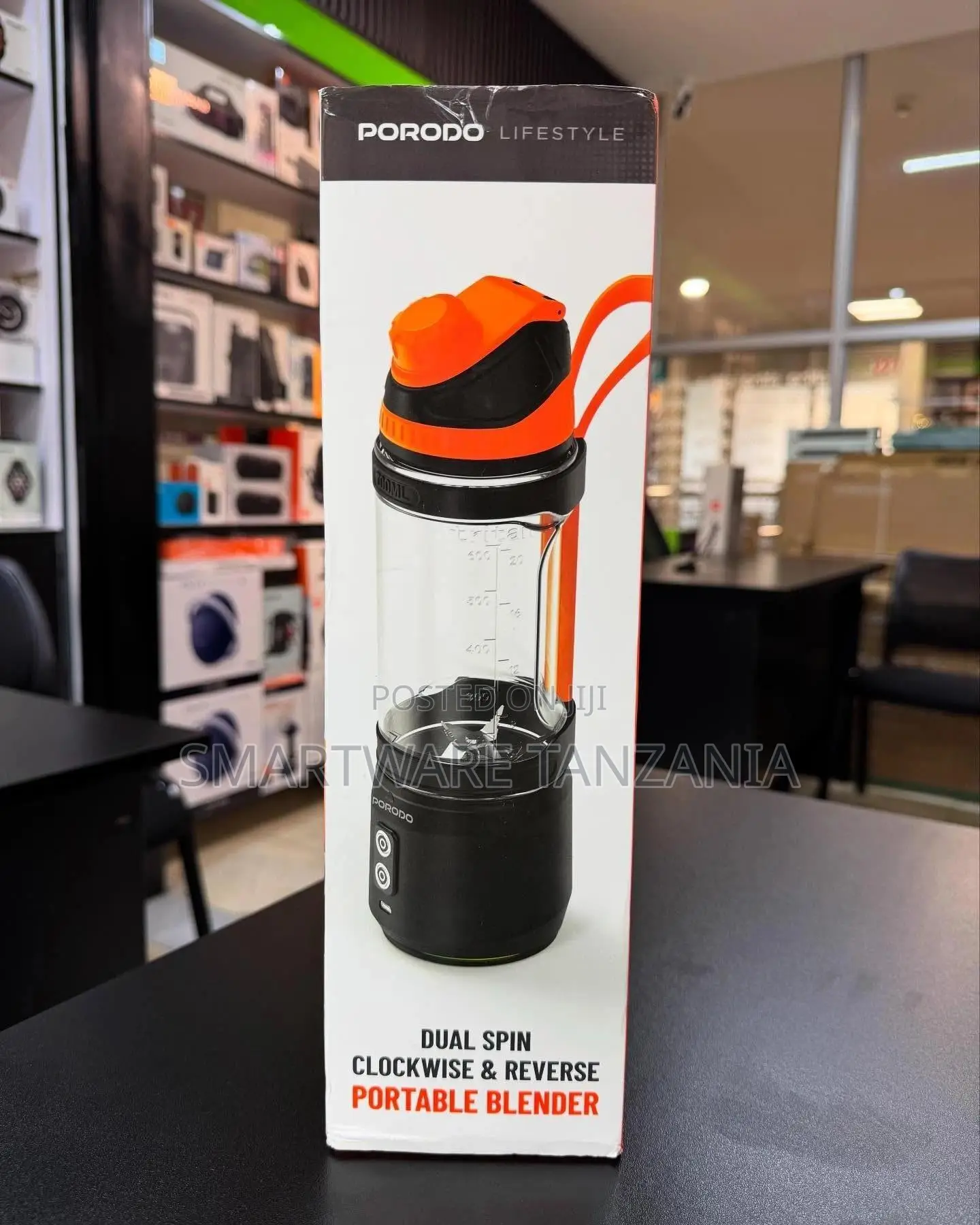 Porodo Lifestyle Dual Spin Portable Blender Clockwise Reverse Usb