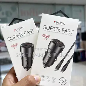 Yesido Y55 60w Super Fast Car Charger With Dual Ports