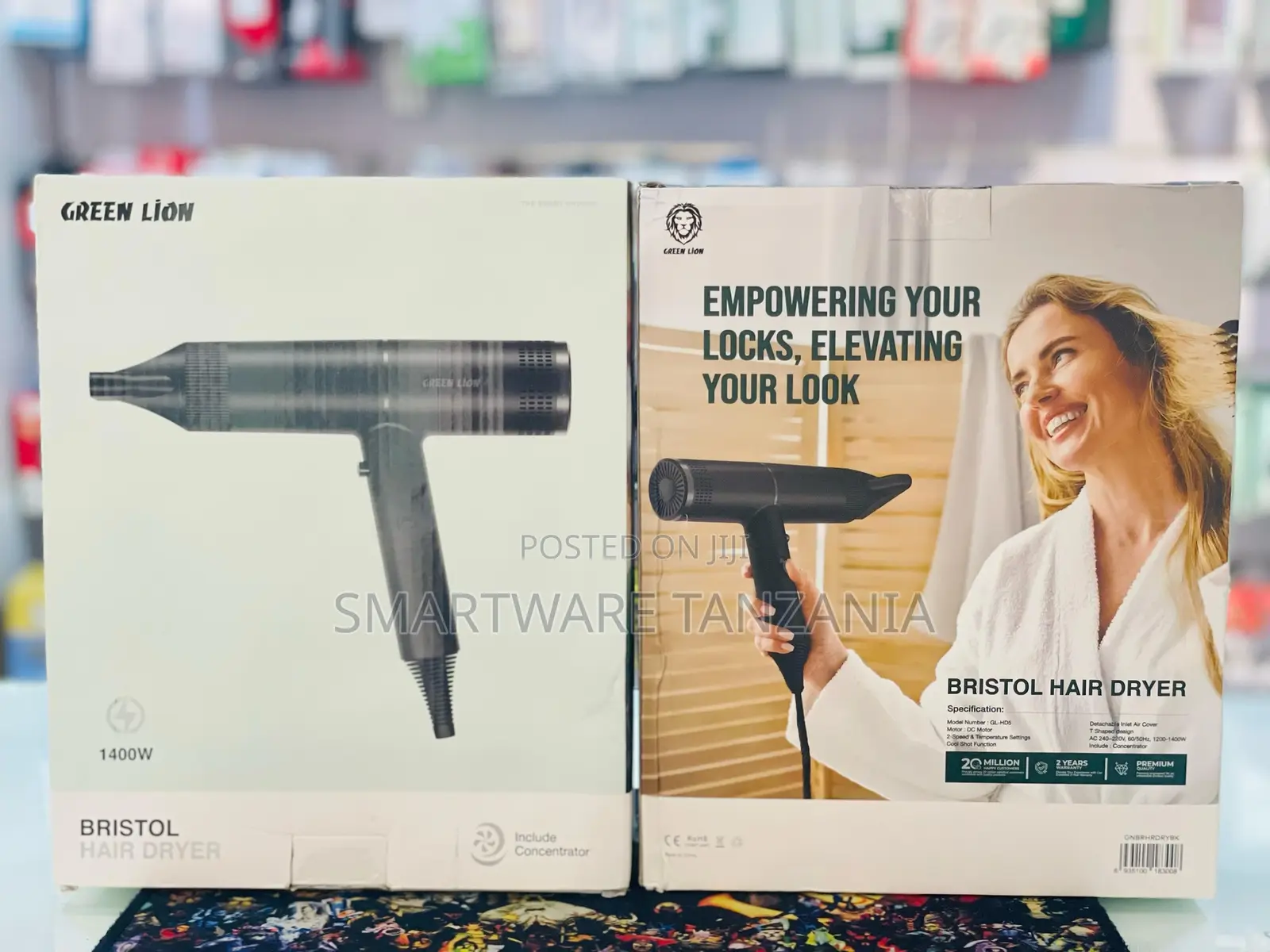 Green Lion Bristol 1400w Hair Dryer With Cool Shot Function