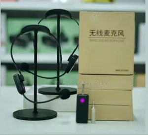 Double Wireless Microphone System With a Headset