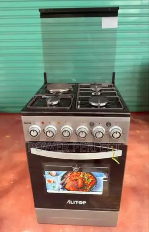 Alitop Gas Cooker 50×50 – 3 Gas + 1 Electric 
 Features: