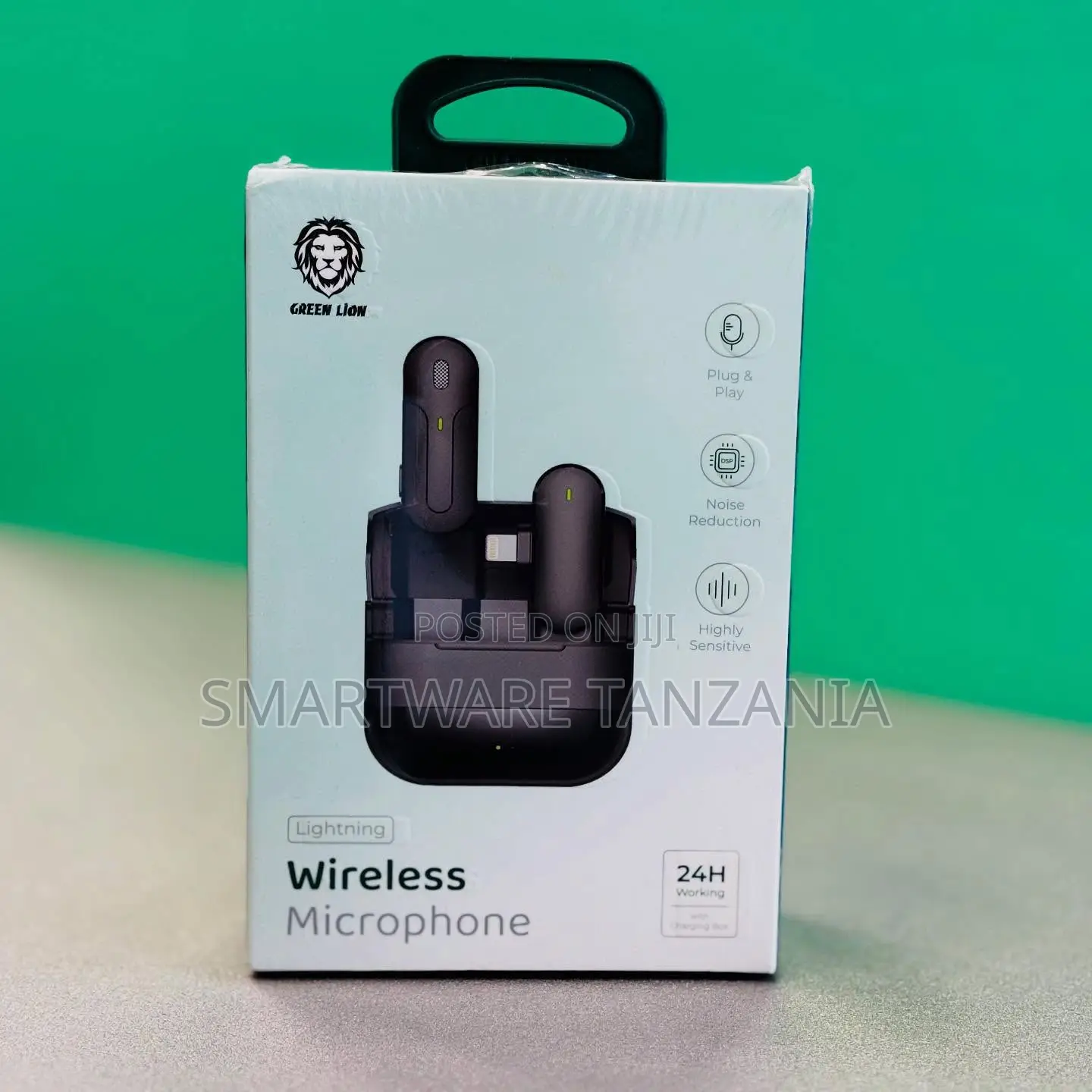 Green Lion Lightning Wireless Microphone: Plug Play, Noise Reduction