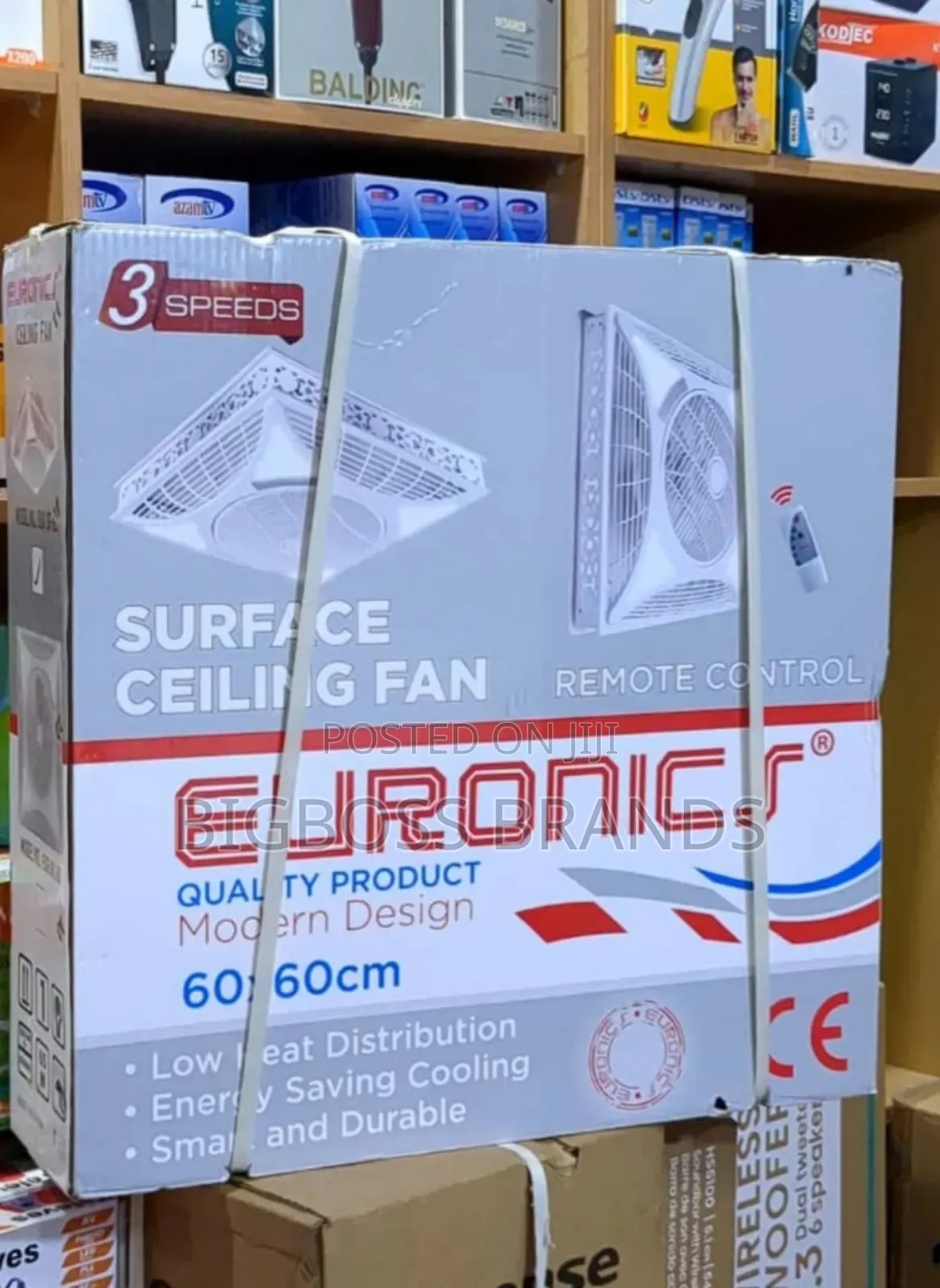 Euronic Surface Ceiling Fan
60*60 Cm