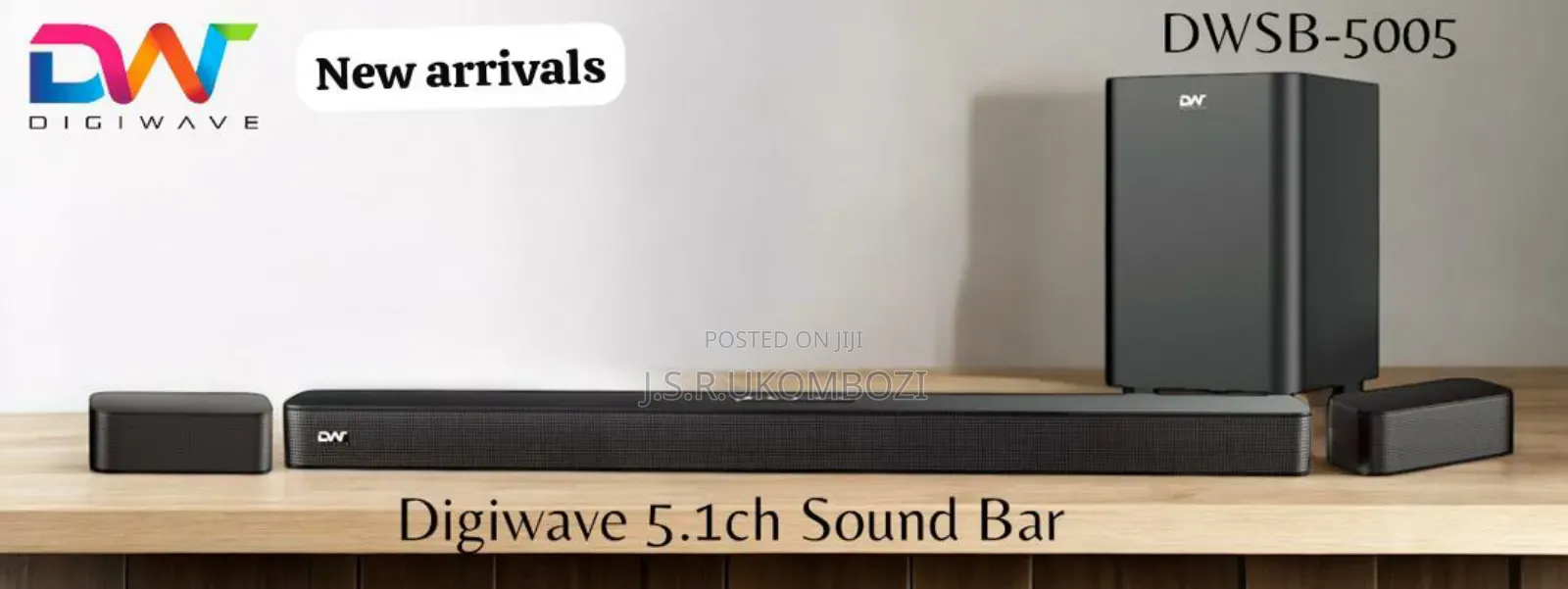 *Digiwave 5.1ch Sound Bar (Jbl Design ) 500w