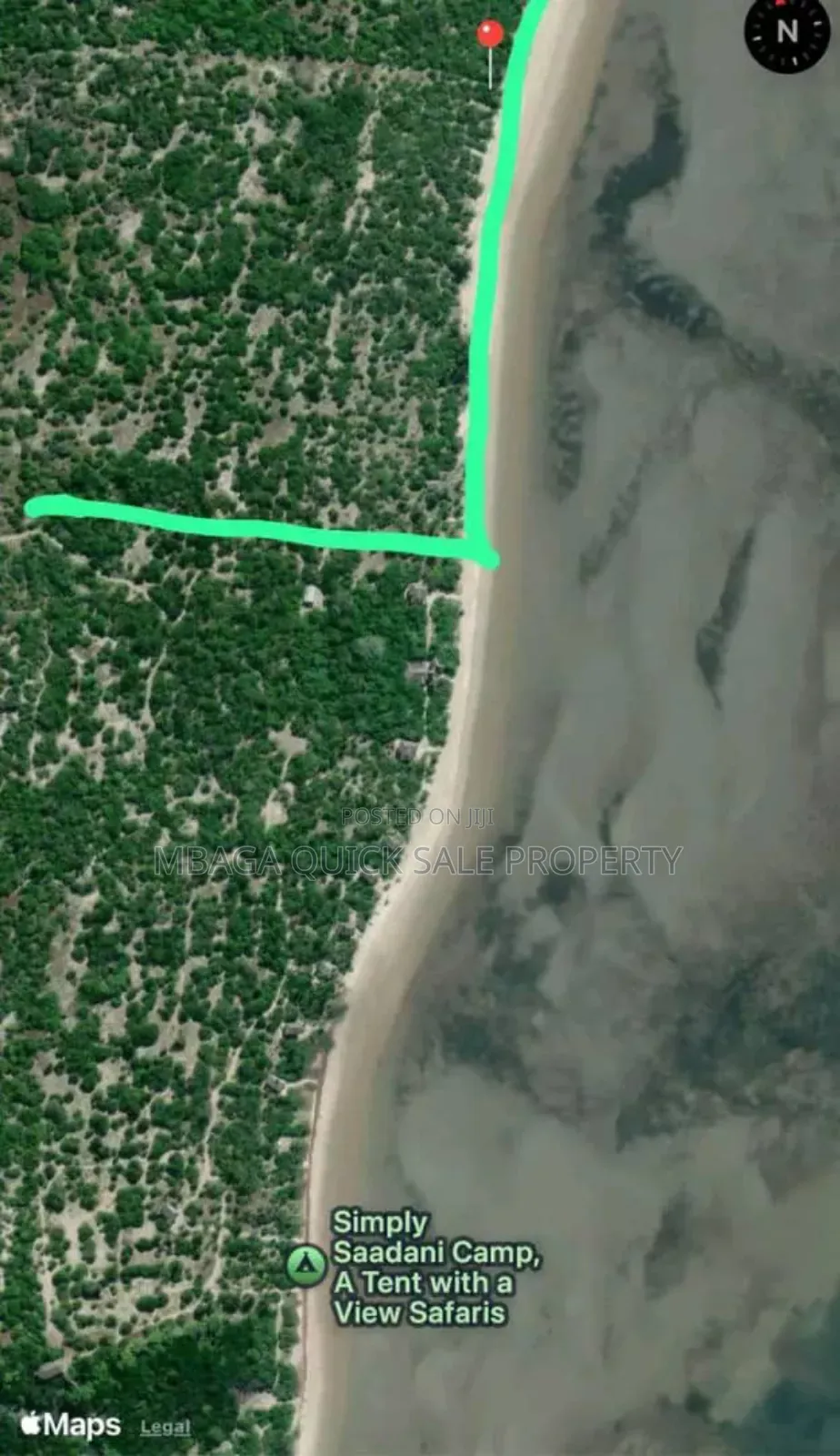 Beach Plot for Sale Per Acres Located at Tanga
