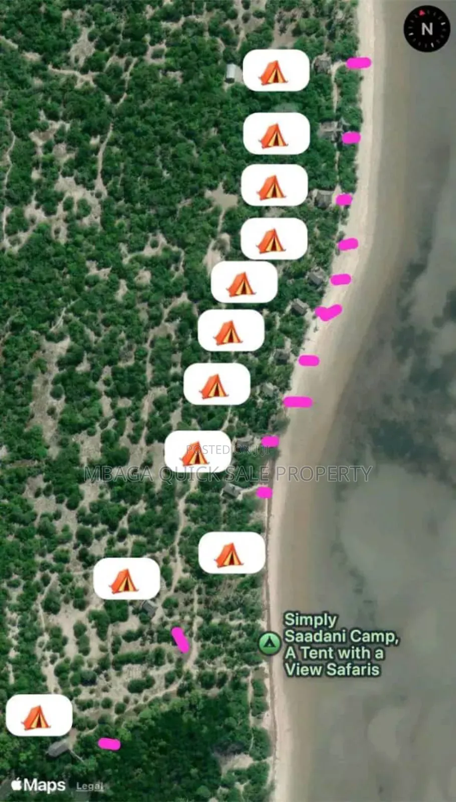 Beach Plot for Sale Per Acres Located at Tanga