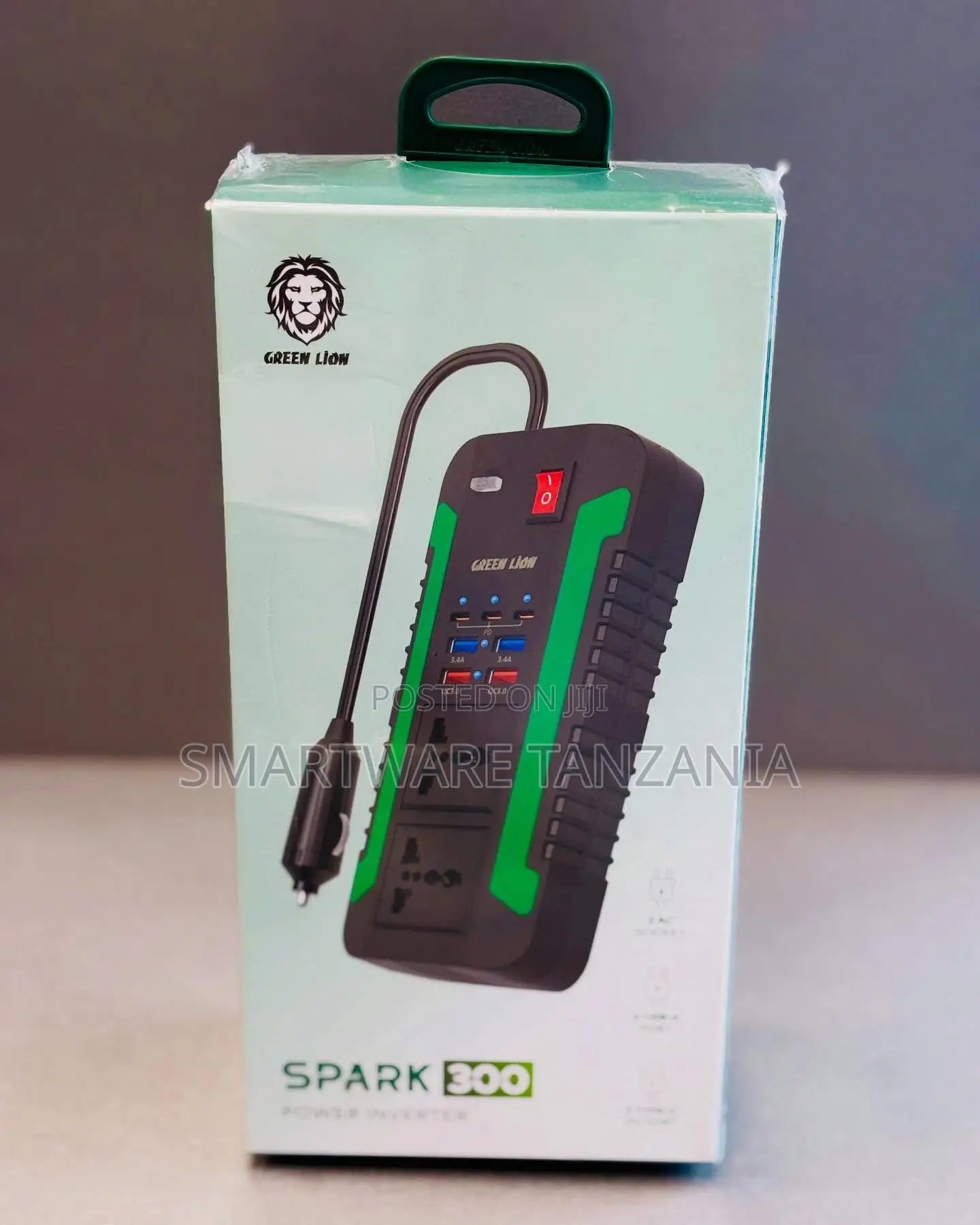 Green Lion Spark 300 Car Power Inverter - Multi Socket Usb Charger
