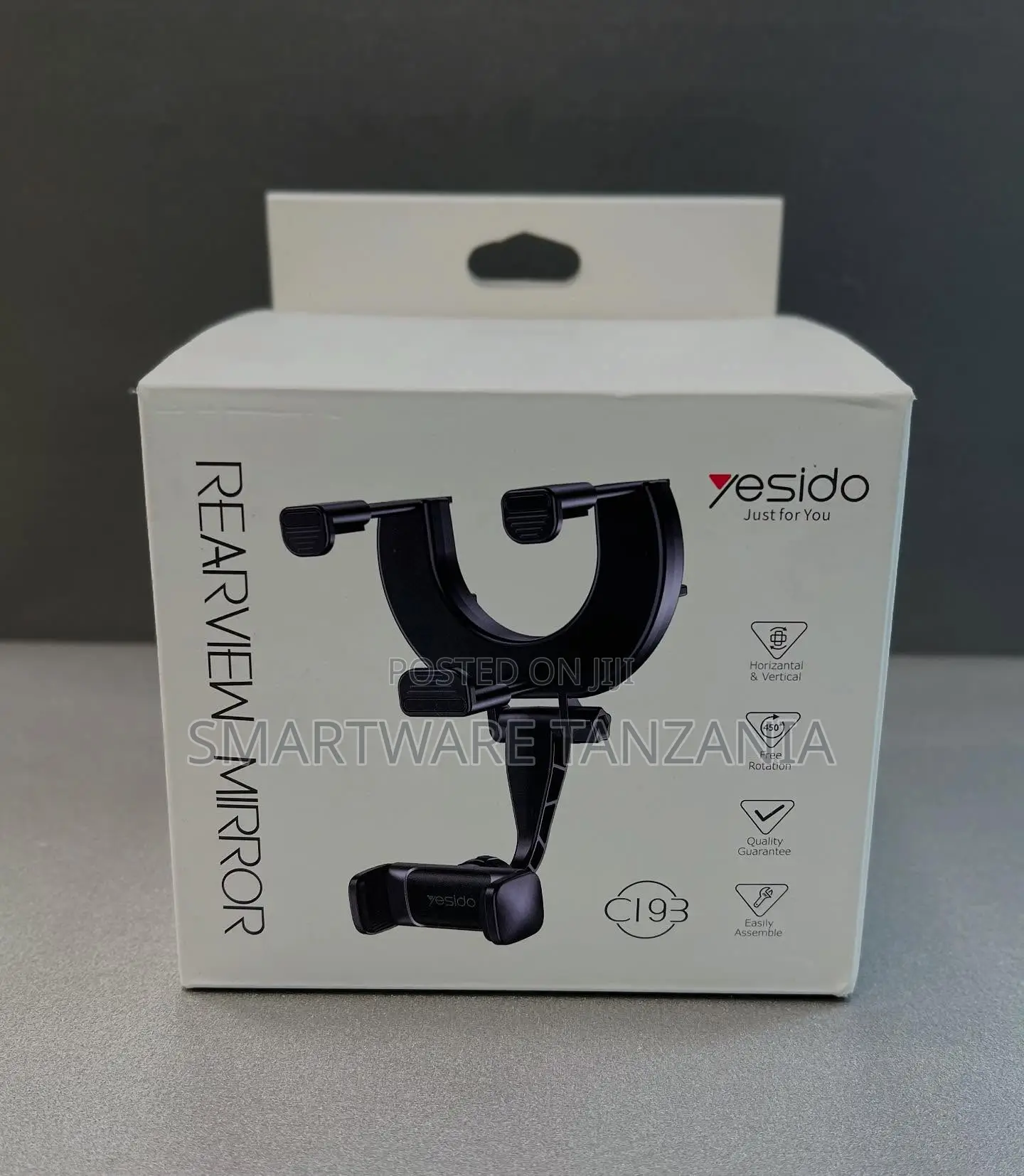 Yesido C193 Rearview Mirror Holder - 650 Rotation Horizontal Vertical