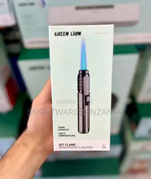Green Lion Jet Flame Lighter - 183ml 1300c Windproof Butane Torch