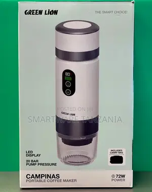 Green Lion Campinas Coffee Maker, 72w 20 Bar Pump Led Display Portable