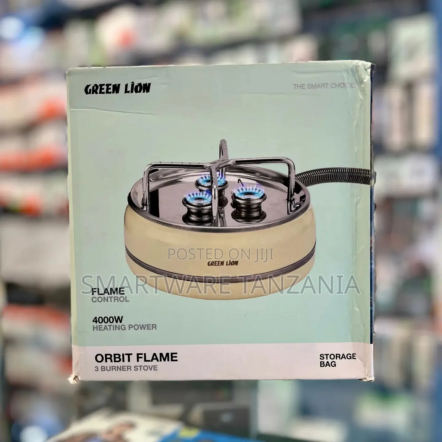 Green Lion Orbit Flame Stove - 4000w 3 Burner Portable Gas Cooker