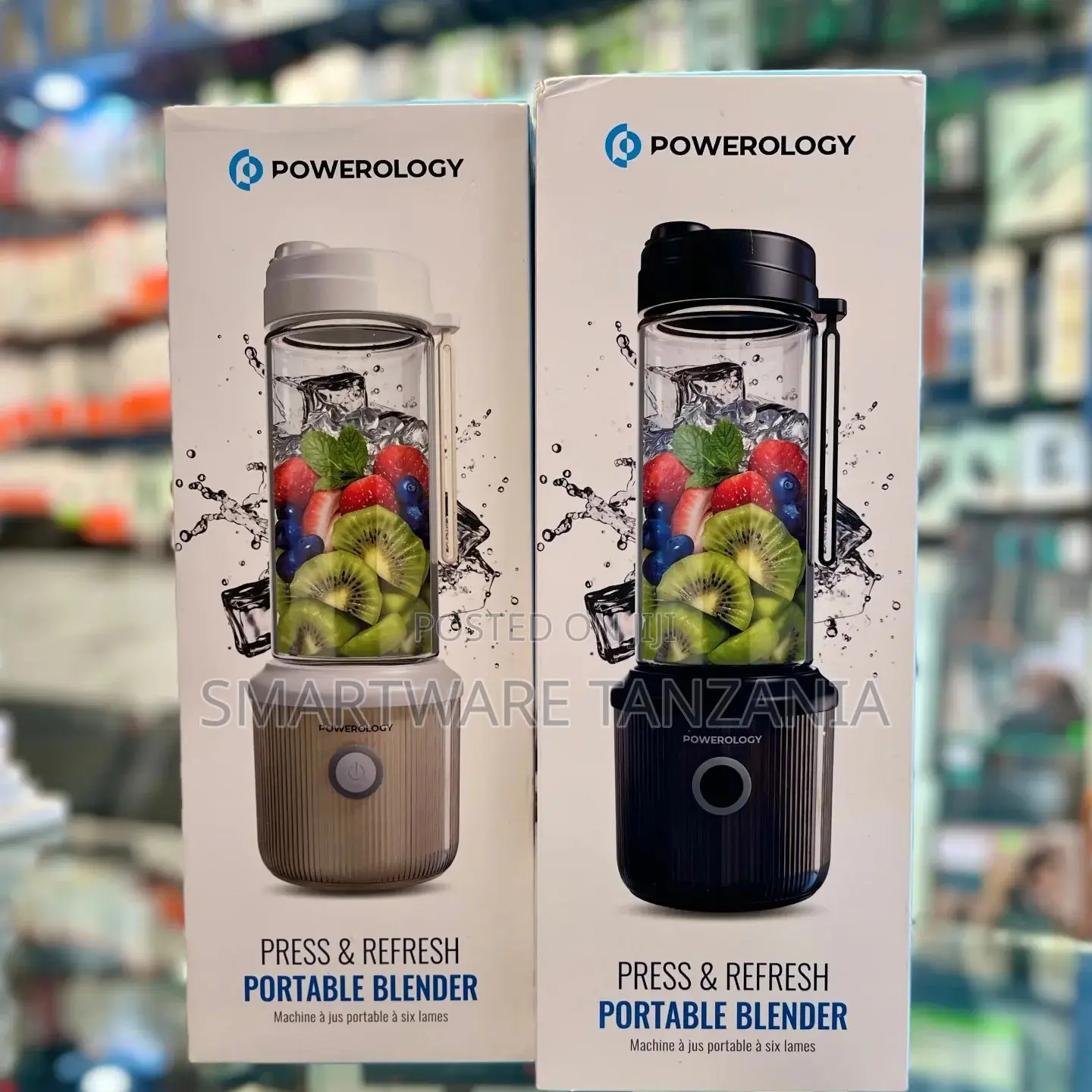Powerology Portable Blender - Press Refresh Usb Rechargeable Juicer