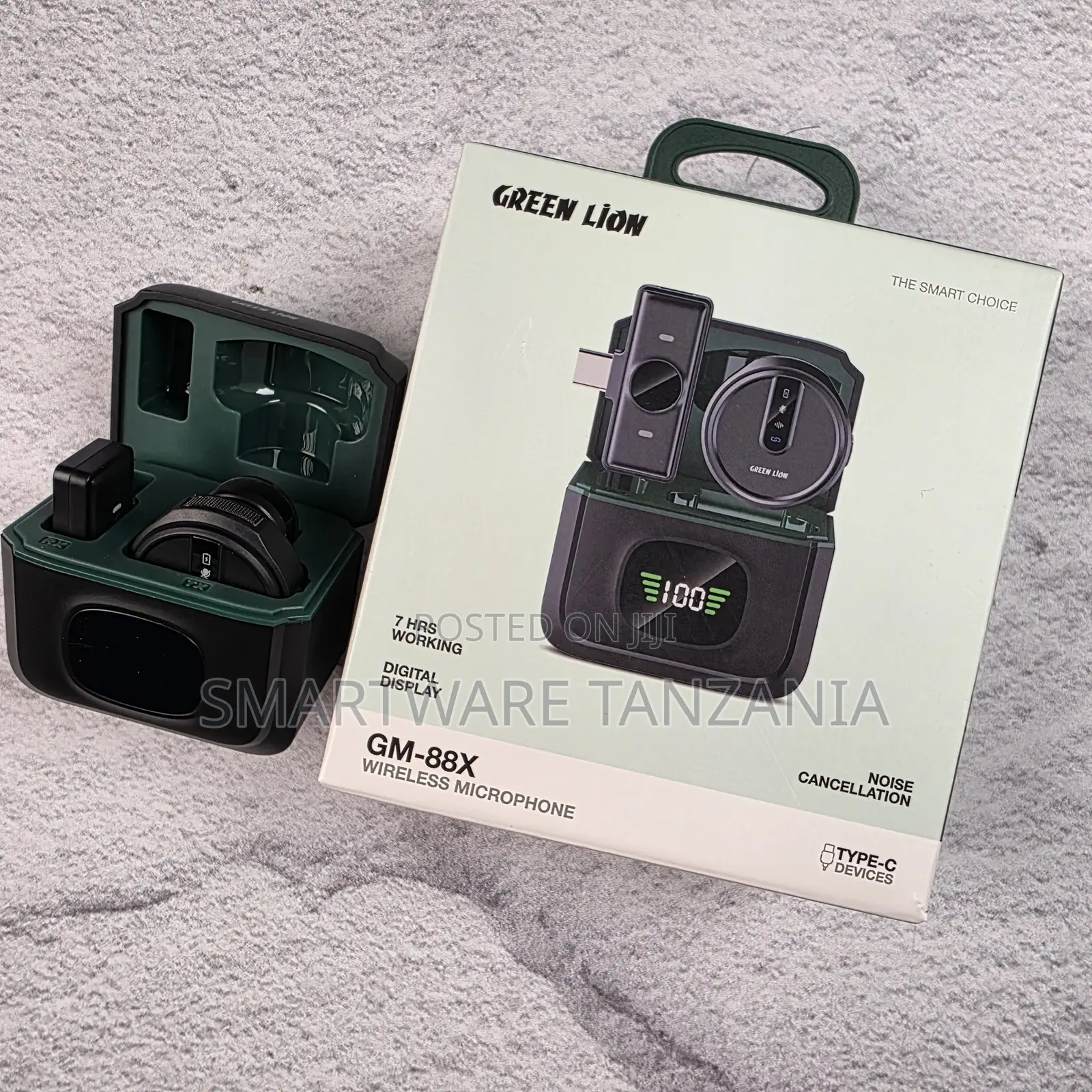 Green Lion Gm-88x Wireless Microphone 7 Hours Noise Cancellation