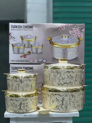 Turkish Chrome Hot Pot Set 4