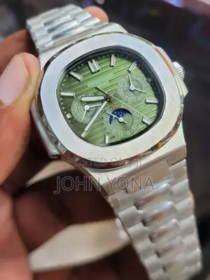 Patek Philippe Nautilus With an Annual Calendar and Moon Phases.