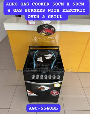 *Aero 50cm X 50cm Gas Cooker 3 Gas Burners + 1 Electric Hot Plate