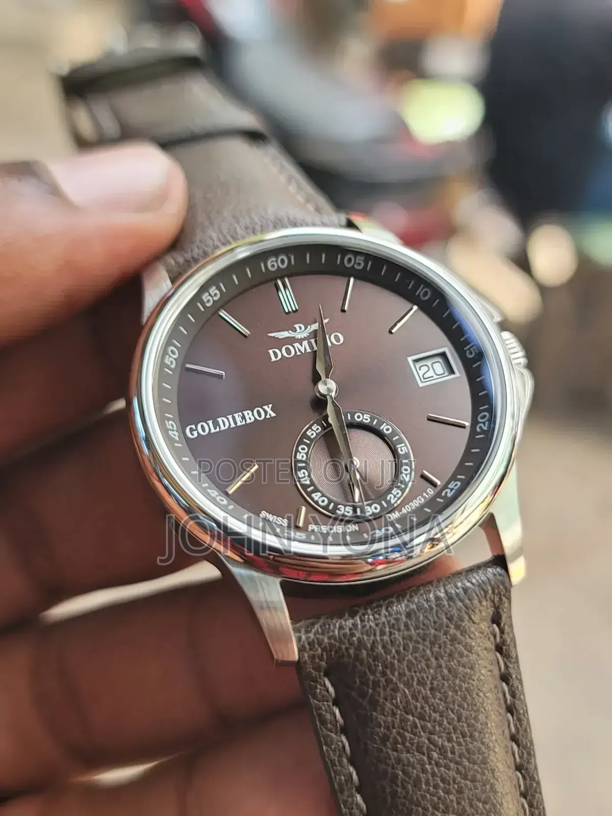 Domino Goldiebox Dm-4030g Watch With a Brown Dial