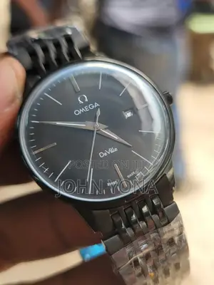 Omega De Ville Prestige Watch With a Black Dial