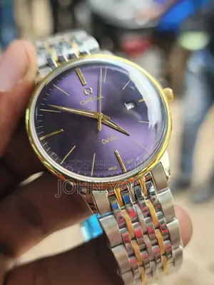Omega De Ville Men's Watch With a Purple Dial