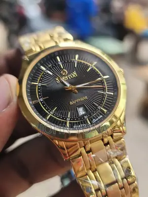 Sveston Sv-9773gbsgs Watch With a Gold Stainless Steel and Black Dial