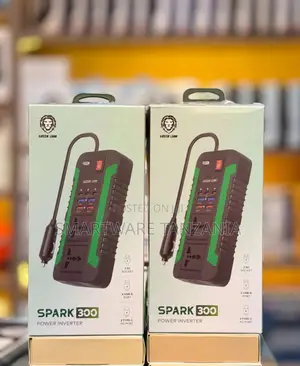 Green Lion Spark 300w Power Inverter 2 Ac Socket 4 Usb 3 Type-C