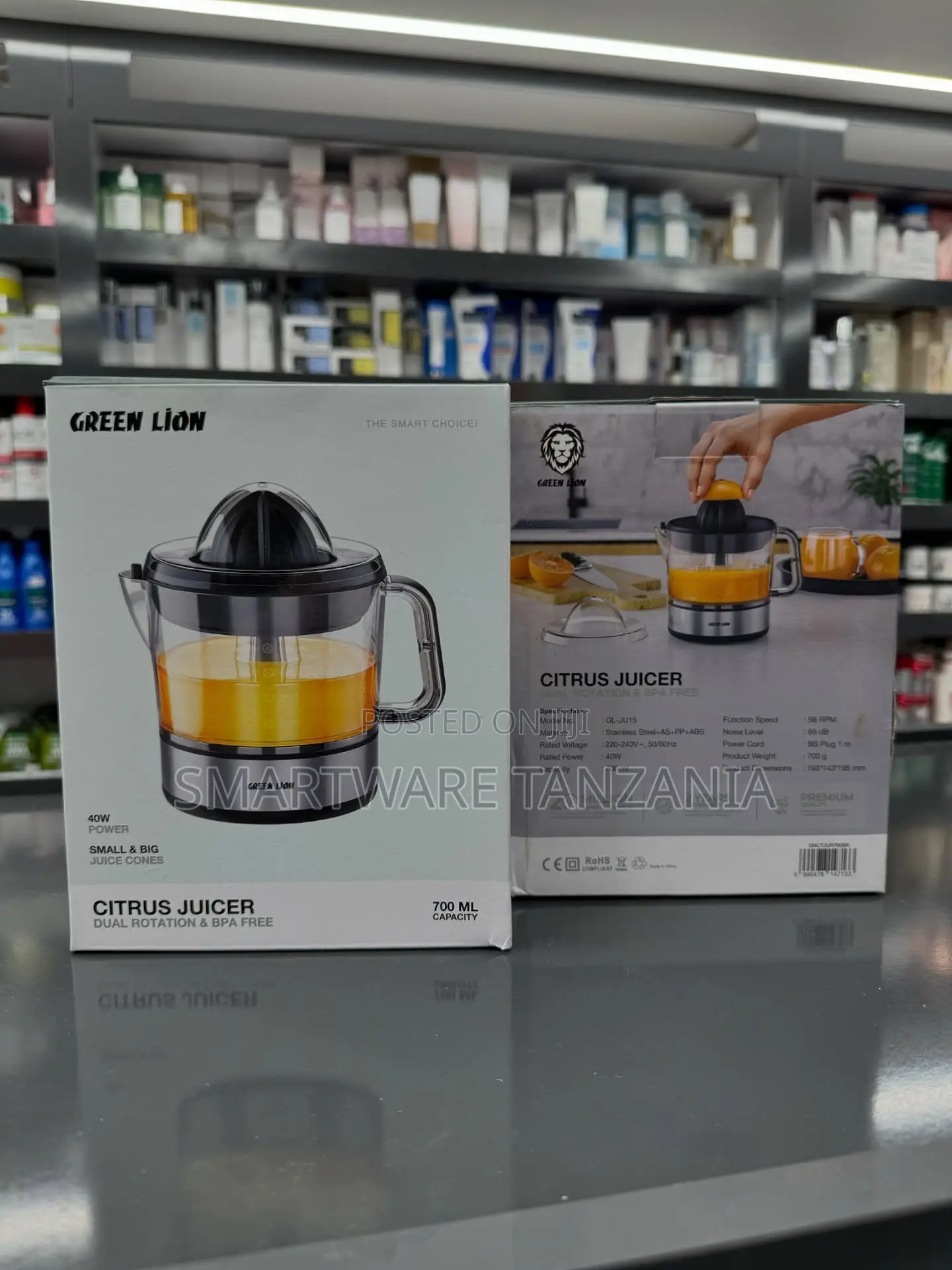 Green Lion Citrus Juicer 700ml Electric Dual Rotation 40w Bpa