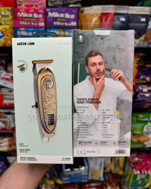 Green Lion Hair Trimmer Gentleman 6500rpm 1200mah Titanium Led