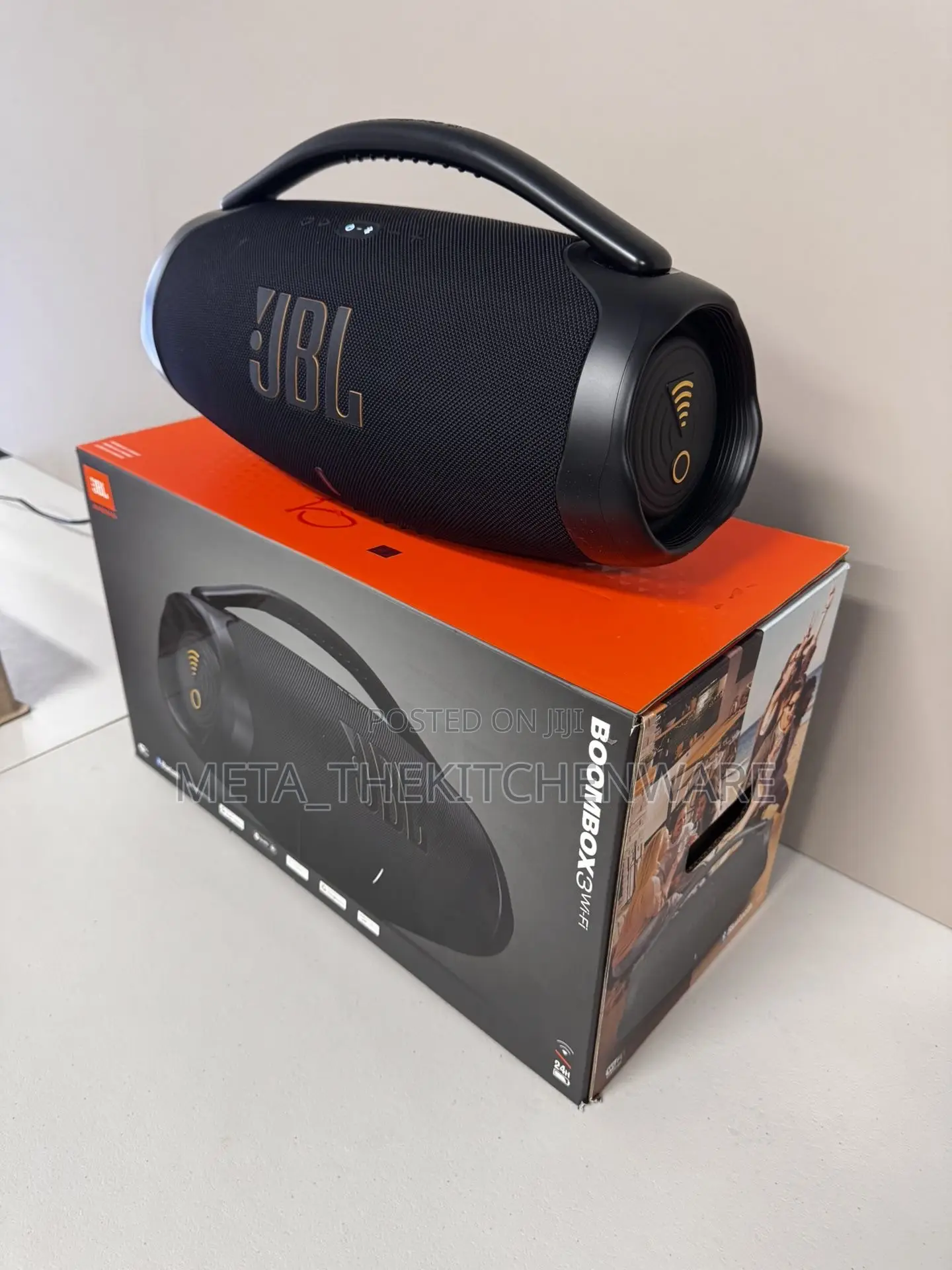 JBL Boombox 3 Wi-Fi, Wireless Portable Bluetooth Speaker, 24h Playtime