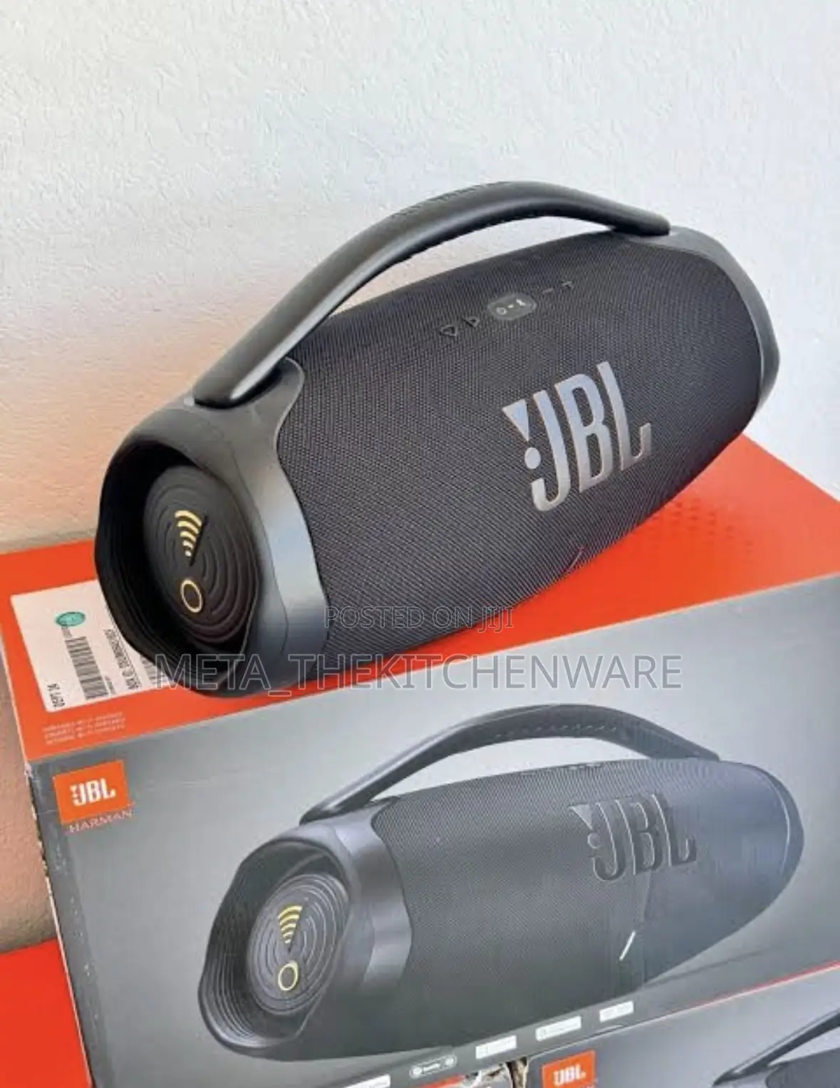 JBL Boombox 3 Wi-Fi, Wireless Portable Bluetooth Speaker, 24h Playtime
