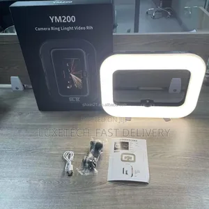 Ym200 Portable Mini Beautifying Full-Screen Ring Light Rechargeable
