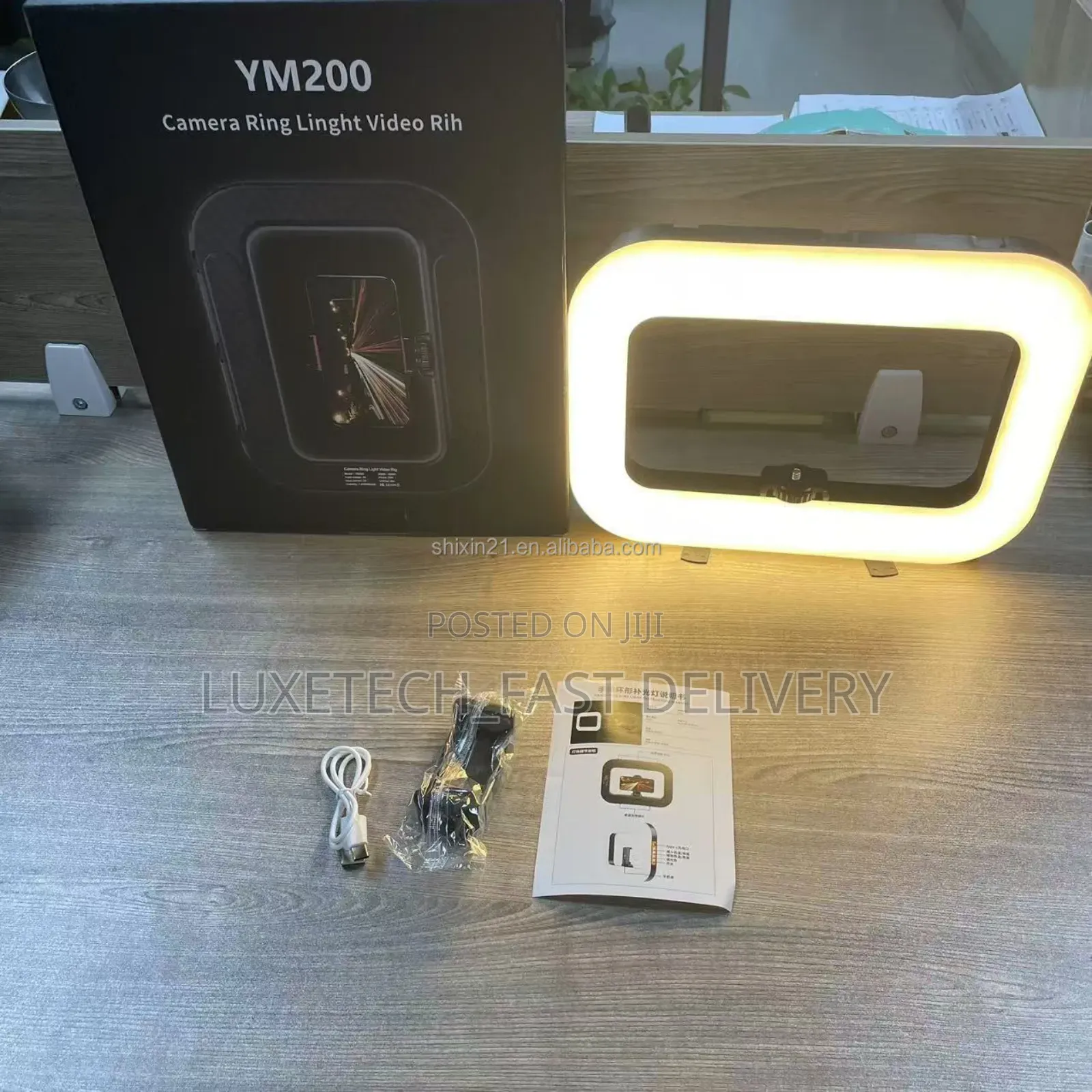 Ym200 Rechargeable Camera Ring Light Video Rig