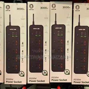 Green Lion Pd30w Power Socket 3000w 4 Outlets Usb-c Usb-a Fast Charge