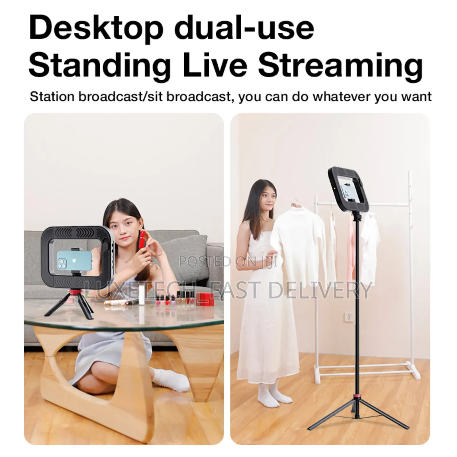 Portable and Rechargeable Led Live Lighting Photographic Square Light