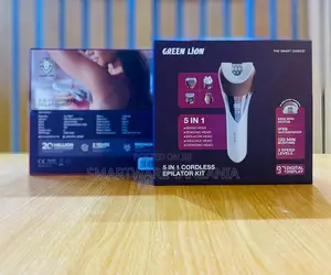 Green Lion 5-in-1 Cordless Epilator Kit 6400 Rpm Ipx6 120 Min Digital