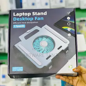 Laptop Stand With Desktop Fan 3-Speed Cooling System 17.3"